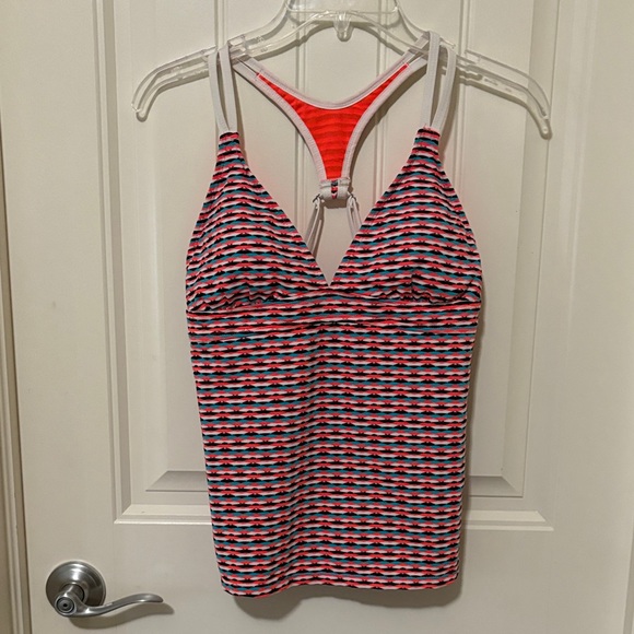 Athleta Other - Athleta Multicolor Striped Bikini Top
